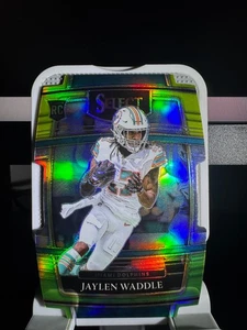 2021 Panini Select Concourse Silver Prizm Die-Cut Jaylen Waddle RC #48 Dolphins - Picture 1 of 2