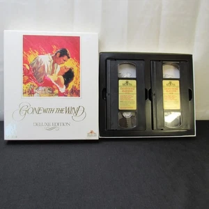 Gone with the Wind VHS Tape Movie Deluxe Edition Box Set Romance War MGM - Picture 1 of 3