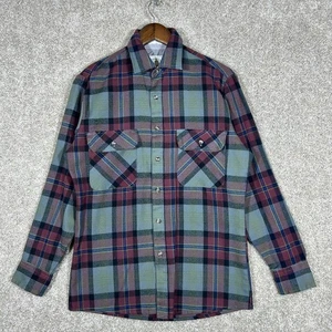 Vintage 90's Northwest Territory Plaid Flannel Button Up Shirt Grunge Size Small - Picture 1 of 6