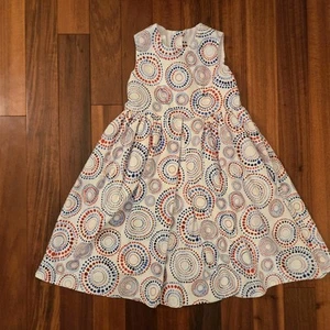 Petit Trousseau Dress Red White & Blue Patriotic, Size 4T, Circles, 4th of July - Picture 1 of 6