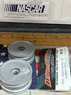 Custom Works 6253 Rubber Tire Dirt Oval Front Wheel 1pr. - Image 1 of 4