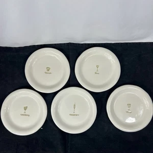 Williams Sonoma Weinserie Vorspeisenteller 4er Set Porzellan Porto Champagner - Bild 1 von 9