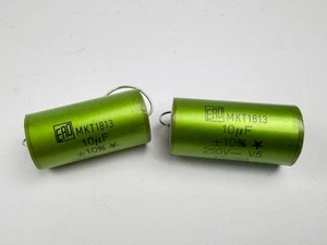 2x ERO MKT1813 Vintage 10uf 250V Kondenstoren Hifi Audio High End Bauteile - Bild 1 von 2