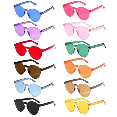 12 Stück Bunte Party Sonnenbrillen,Hippie Brillen,Party Sonnen Brille Kinder ...