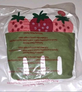 Erdbeerbox dekoratives Dekokissen ~ 15" x 14" ~ versiegelter Beutel ~ neu - Bild 1 von 8