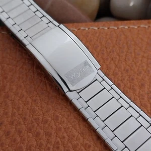 Vintage Wyler 660 Dynawind Swiss Stainless Steel 17.2mm NOS Classic Watch Band - Picture 1 of 9