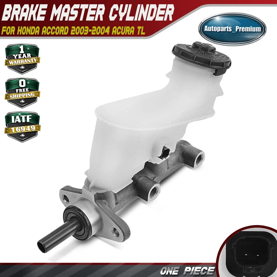 Cilindro mestre de freio com reservatório para Honda Accord 2003-2004 Acura TL V6 3.2L - Imagem 1 de 4