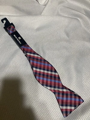 Pajarita de seda Bruno Piattelli patrón único a cuadros Foto 1 de 4