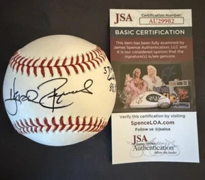 Harold Reynolds Signed Baseball OMLB Inscription 3 Time GG 88, 89, 90 JSA Cert - Picture 1 of 3