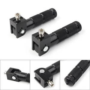 2pcs CNC Foldable Foot Pegs Footrests Universal For Motor Bike Rear Pedals GZ - Picture 1 of 10
