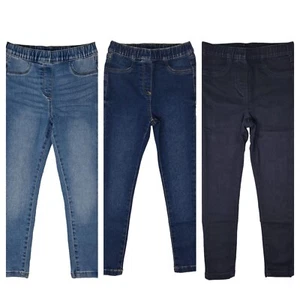 Ex Next Niñas Jeggings Jeans Pantalones Azul Marino Negro 3-16 Años NUEVO - Imagen 1 de 25