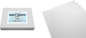 White Flex Plasticard Polystyrene Craft Sheets - 8"x10" - .060" thick - 25 Pack - Picture 1 of 1