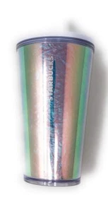 Starbucks Holiday 2019 Iridescent Rainbow Unicorn Cold Cup Tumbler 16oz - Picture 1 of 2