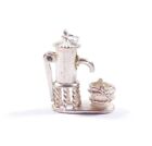 Vintage Silver Charm Water Pump With Moving Lever 925 Sterling 4.3g 