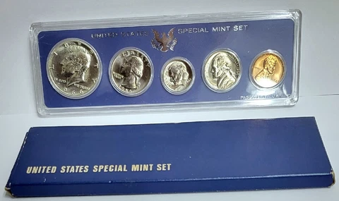 1966 Special Mint Set (SMS) 40% Silver Kennedy Half Cover