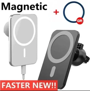 Chargeur Voiture Rapide Sans Fil pour iPhone 12-16 | Support Magnétique & Charge Rapide - Photo 1 sur 10