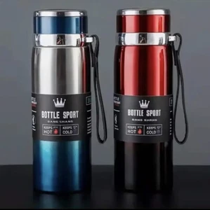 Bouteille isotherme 1L en acier inoxydable,, conserve l'eau froide Et Froide - Bild 1 von 6