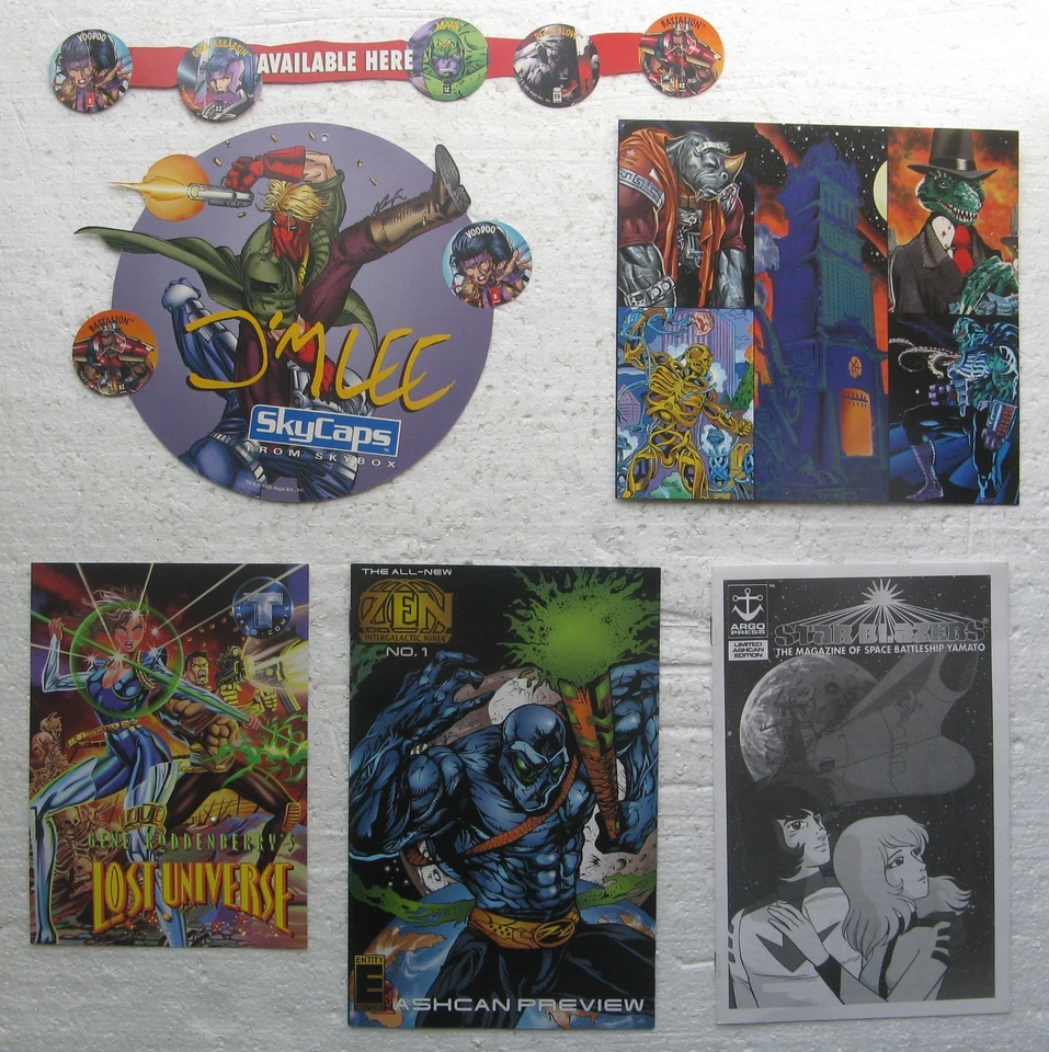 1993-1995 Lost Universe Star Blazers Zen Intergalactic Ninja Skybox Skycaps ++  - Image 1 of 2