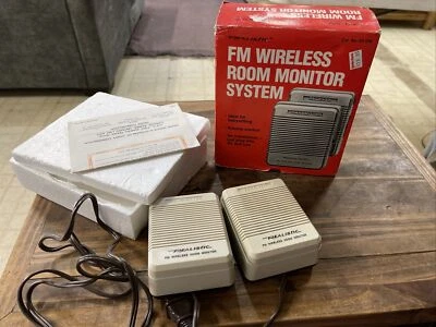 Sistema de monitor de habitación inalámbrico FM realista vintage Cat. No. 43-208 Funciona Foto 1 de 4