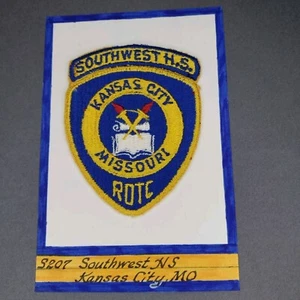 Southwest High School Kansas City MO Missouri ROTC 3 3/4" Patch - Picture 1 of 3