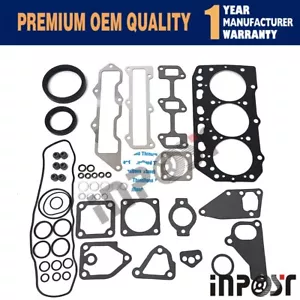 3TNV86 Full Gasket Kit Cylinder Head Gasket Parts For Yanmar John Deere 3046R - Picture 1 of 2