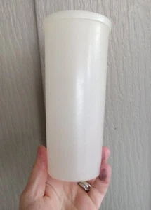 Vintage 1955 Tupperware Clear Lid 297-1  Millionaire Line & Clear Tumbler 107-18 - Picture 1 of 4