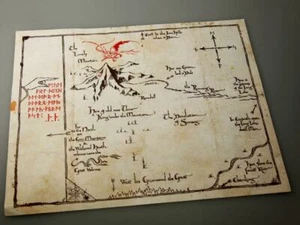 MAPA DE THORIN personalizado de China - réplica de utilería El Hobbit El Señor de los Anillos - Imagen 1 de 6