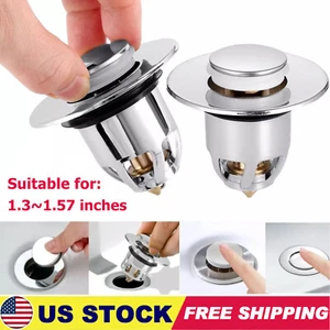 2PCS Bathtub Drain Stopper Bathroom Bath Tub Sink Waste Pop-Up Plug Replacements - Picture 1 of 13