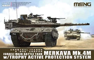 Tanque de batalla principal israelí Merkava Mk.4M MENG 72-006 1/72 con trofeo protector activo - Imagen 1 de 8