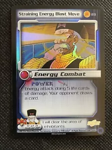 LÁMINA Straining Energy Blast Move Rara LIMITADA 83 DBZ TCG Dragon Ball Z Puntuación CCG - Imagen 1 de 12