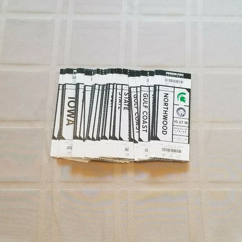 2016-17 MICHIGAN STATE SPARTANS BASKETBALL TICKET STUBS Cover