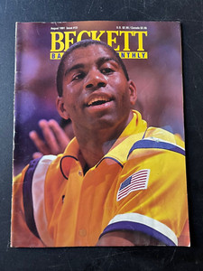 Beckett Basketball Magazine  Magic Johnson August 1991 Issue #13