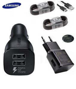Original Samsung Rapido Cargador Coche USB-C Cabel Para Galaxy S10 S9 S8+ Note 9