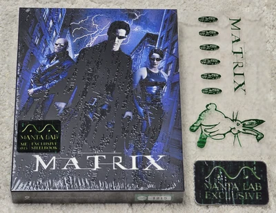 THE MATRIX - MANTA LAB FULL SLIP 4K + BLU RAY STEELBOOK - NEW & SEALED - Image 1 of 4