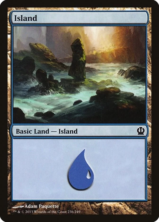 Magic the Gathering MTG Island Theros THS 236/249 Basic Land NM/M - Image 1 of 1