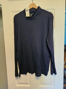 Lauren Ralph Lauren Turtleneck Sweater Womens 3XL Navy Long Sleeve NWT - Picture 1 of 5