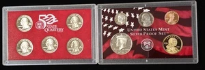 2001-S SILVER 10 Coin Proof Set ORIGINAL w/Box and COA - Picture 1 of 4