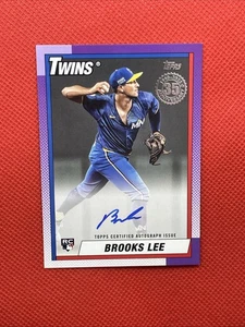 2025 Topps Series 2 1990 Brooks Lee 35th Anniversary Auto RC - Picture 1 of 2