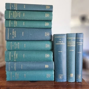11 Volume Set Bible Commentary New Testament Richard C. Lenski 1961 Green Cover - Picture 1 of 10