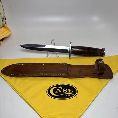 Cuchillo de colección Case M3 raro protector recto marcado trinchera cuchillo 1940S excelente Foto 1 de 4
