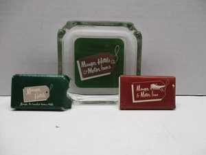 Vintage Werbung Aschenbecher Glas Krippe Hotels und Motor Inns und Seifenstangen - Bild 1 von 12
