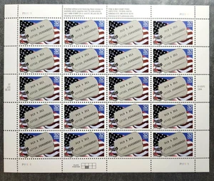 Scott #2966 POW MIA (Veterans) Full Sheet of 20 Stamps - MNH - Picture 1 of 1