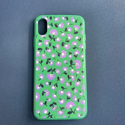 Funda Teléfono Kate Spade Apple iPhone Xs Max Joya Fiesta Floral Verde Usada Foto 1 de 4