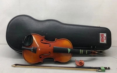 Traje de violín estudiante Francesco 100AS 1/8 con estuche SKB con arco para piezas/reparación Foto 1 de 4