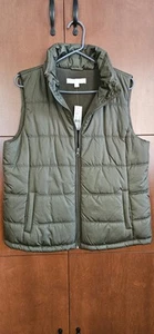 New York Company Women's  Army Green  Sleeveless Vest Size Large #63130124 - Picture 1 of 4