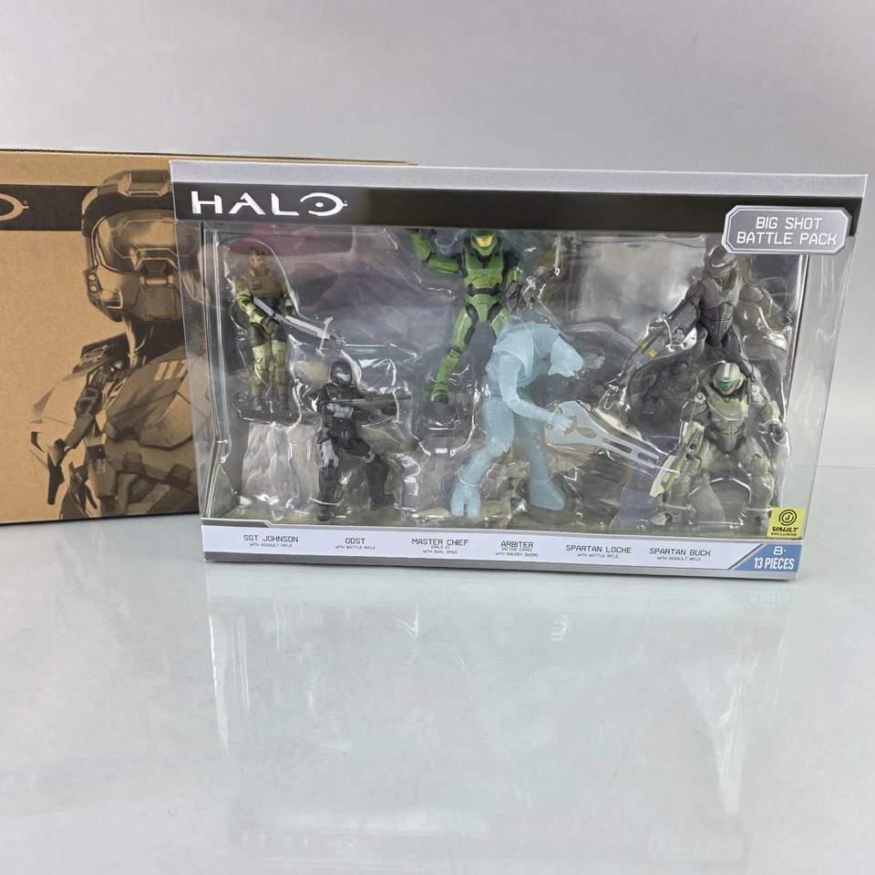 World of Halo BIG SHOT BATTLE PACK Figure Set 6 Pack Jazwares