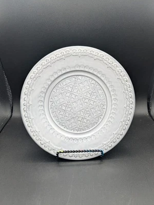 Prato de sobremesa Bordallo Pinheiro branco antigo Rua Nova salada 8 5/8" novo com etiquetas - Imagem 1 de 4