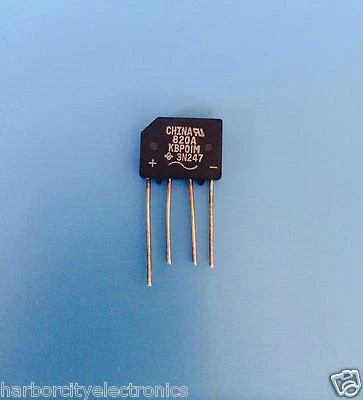 3N247 GENERAL INSTRUMENTS RECTIFIER BRIDGE 100V 1.5A KBPM - Image 1 of 3