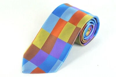 Corbata Lord R Colton Masterworks - Corbata Manarola Bronce Púrpura Geo Seda - Nueva Foto 1 de 3