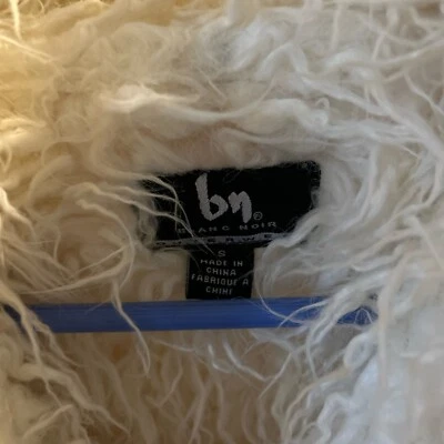 Chaqueta Vintage Blanc Noir Marfil Boho Hippie Años 60 Bordada Imitación Piel Talla Pequeña Foto 1 de 3